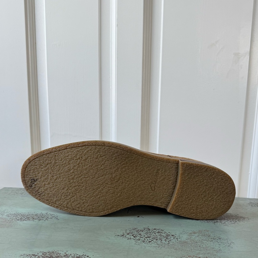 Clarks Jaxen Low Men's Olive Suede Shoes - Sz 11 - Picture 7 of 9